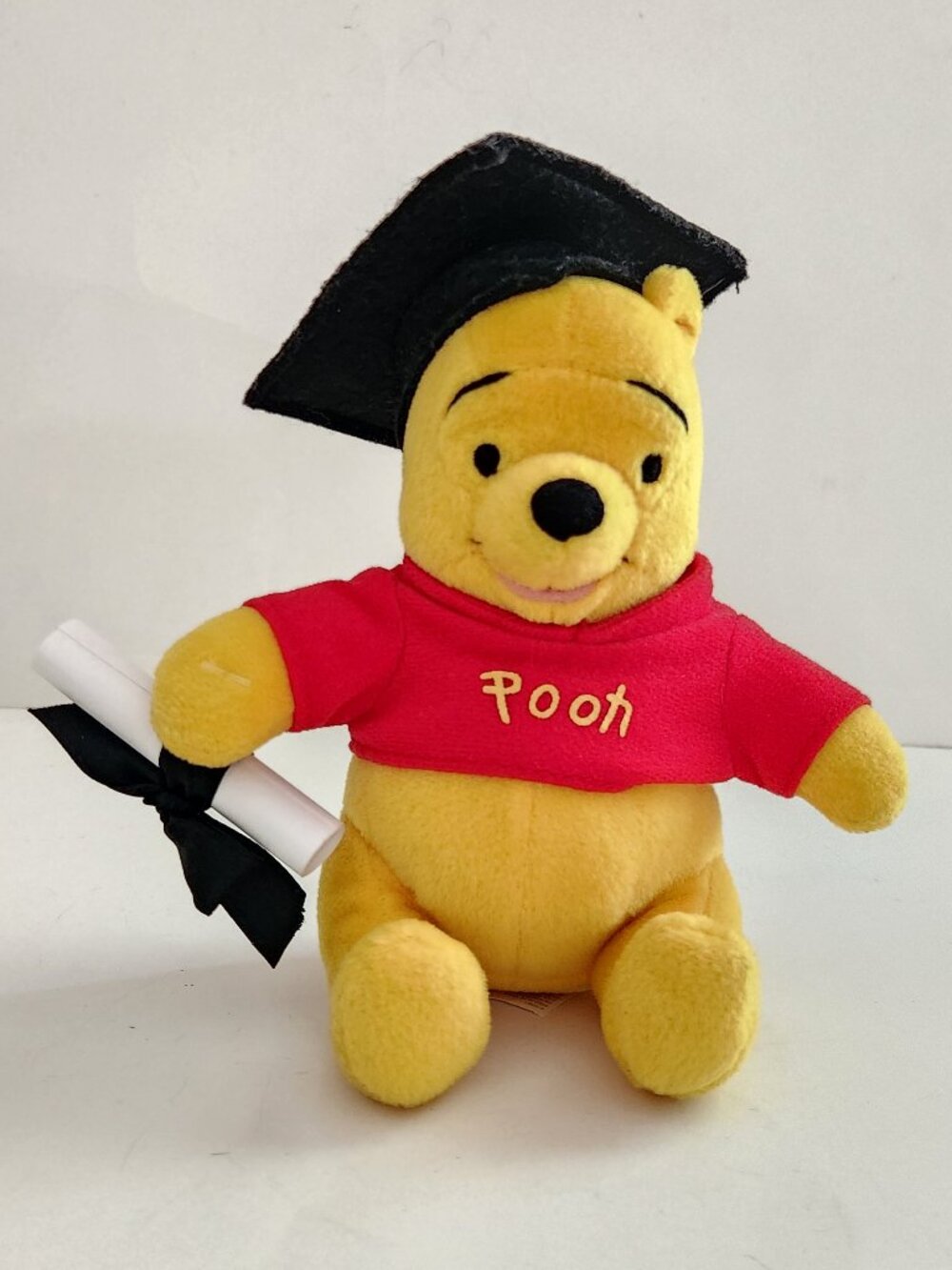 Vintage Winnie The Pooh Graduation Bear Small Stuffed Animal *AS IS*